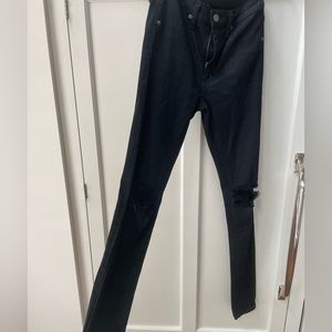 CARMAR black skinny jeans with rips on knees